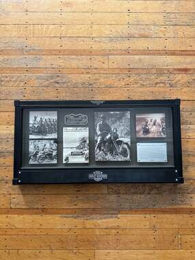 Harley-Davidson Model 1942 WLA Military Archive Shadow Box Wall Display, 2010 Ba